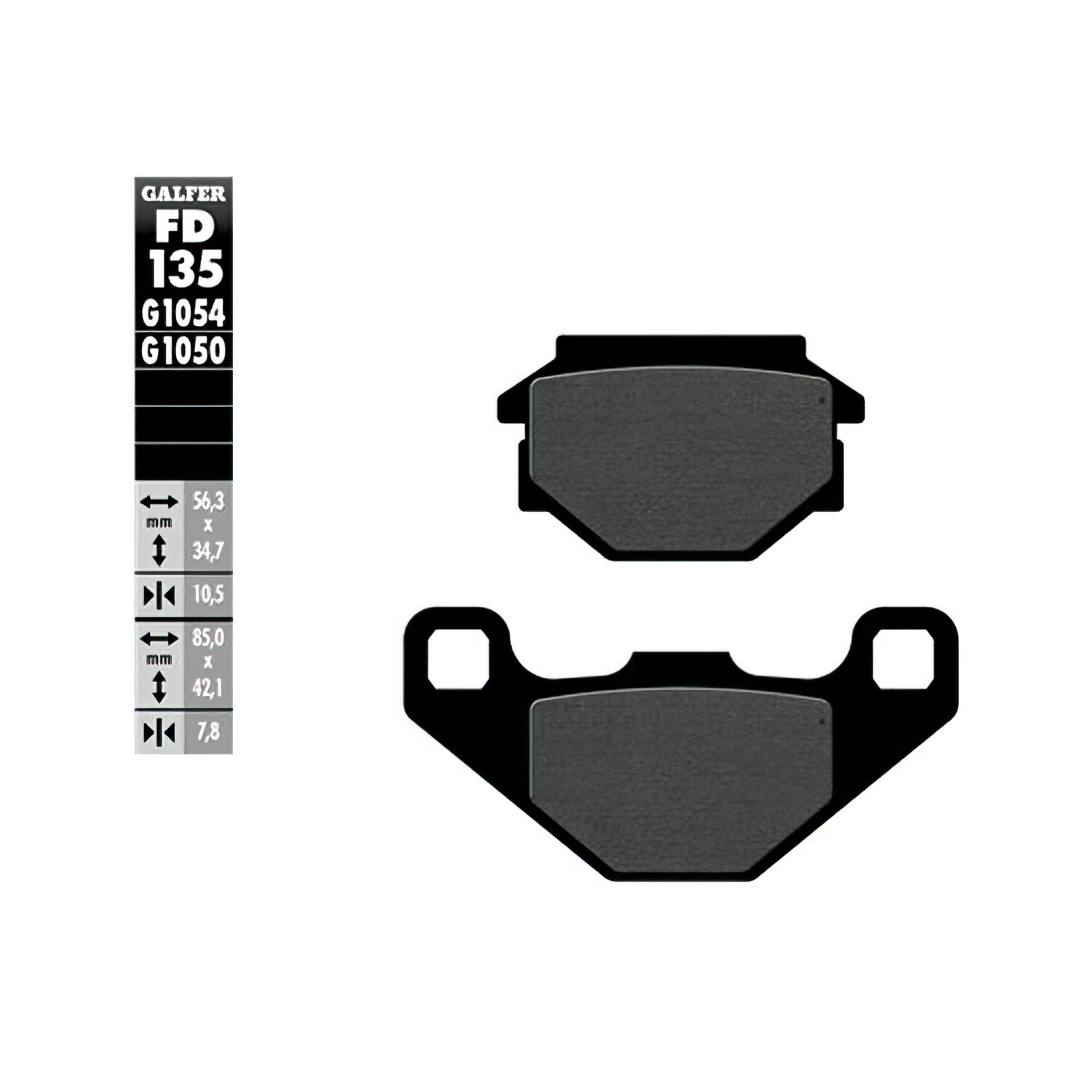 Plaquettes de frein Galfer Semi Métal Scooter Malaguti F10