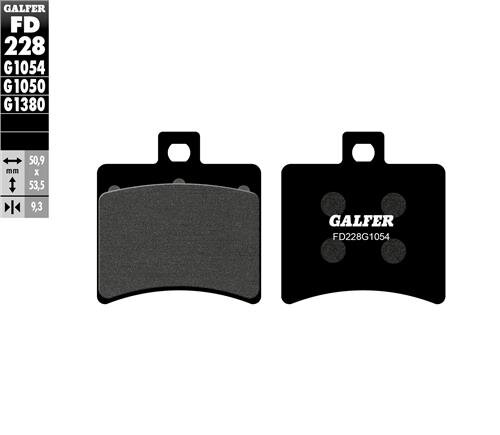 Plaquettes de frein Galfer Semi Métal Aprilia SR50 / Sportcity