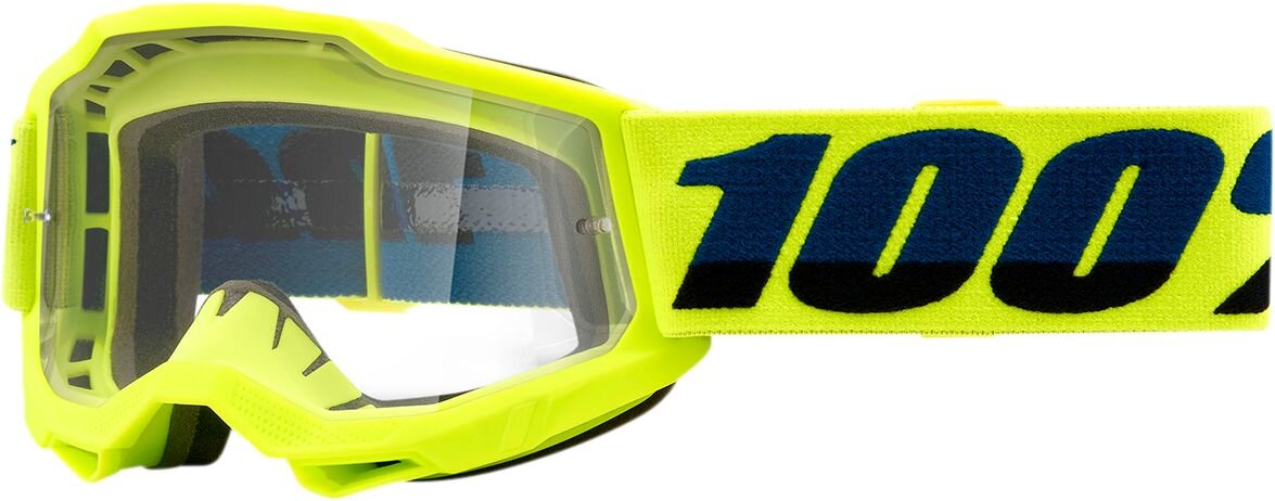 100% Masque cross Accuri 2 enfant jaune transparent
