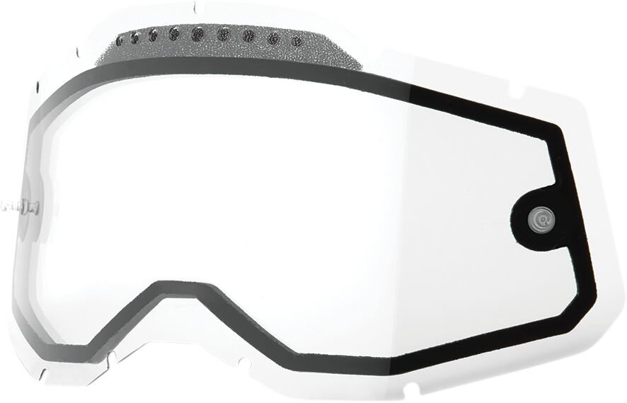 100% Ecran double Racecraft 2 / Accuri 2 / Strata 2 ventilé transparent