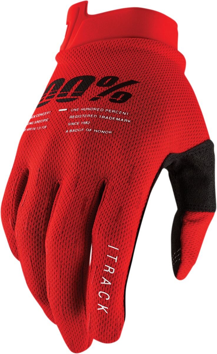 Gants 100% rouge iTRACK XXL