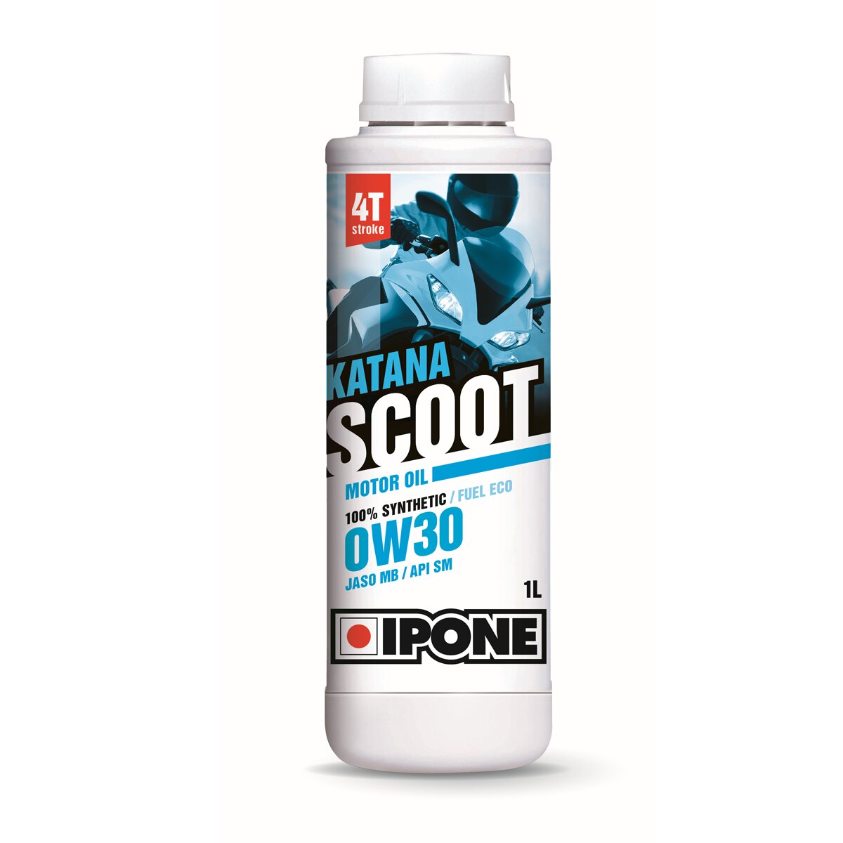 Huile moteur 4 temps 0W30 Ipone Katana Scoot 100% synthétique 1L