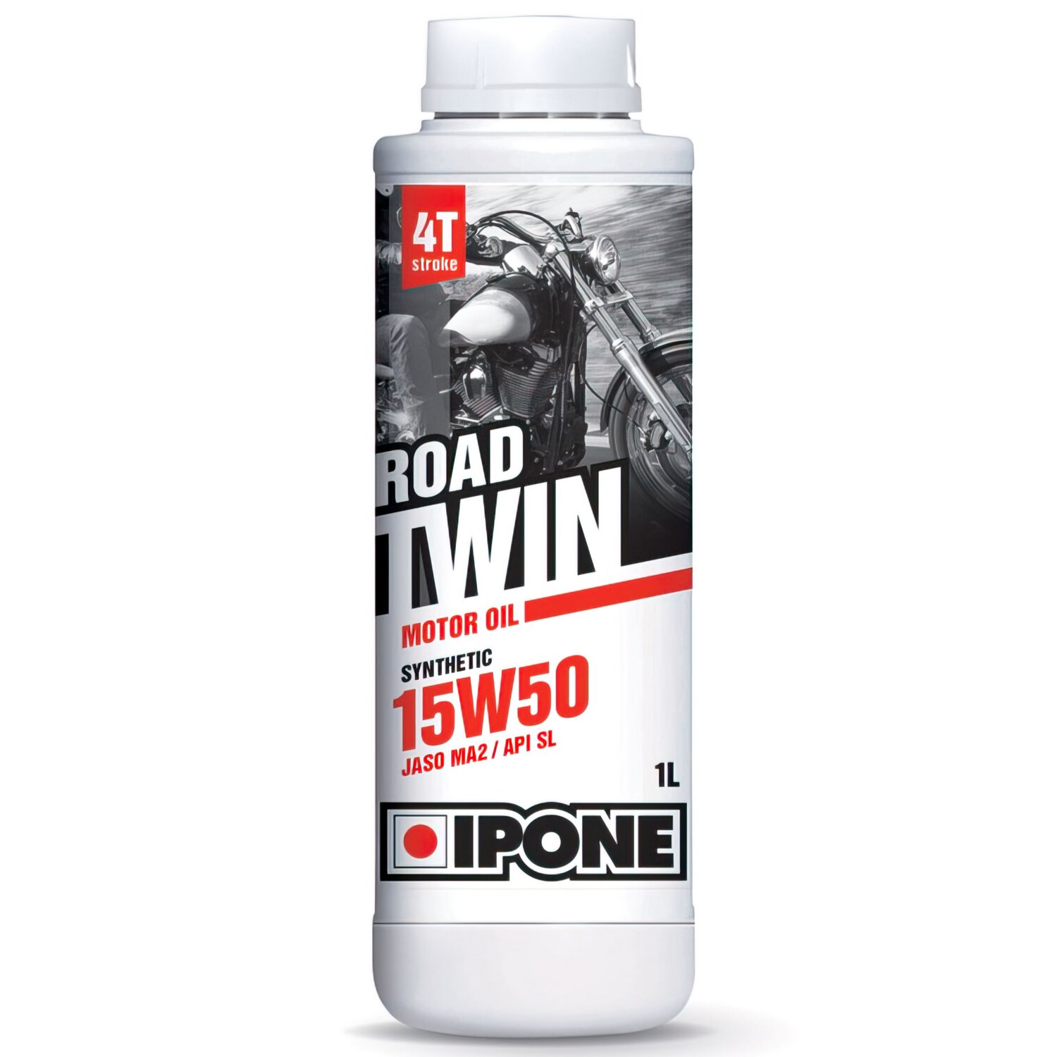 Huile moteur 4 temps 15W50 Ipone Road Twin semi synthétique 1L