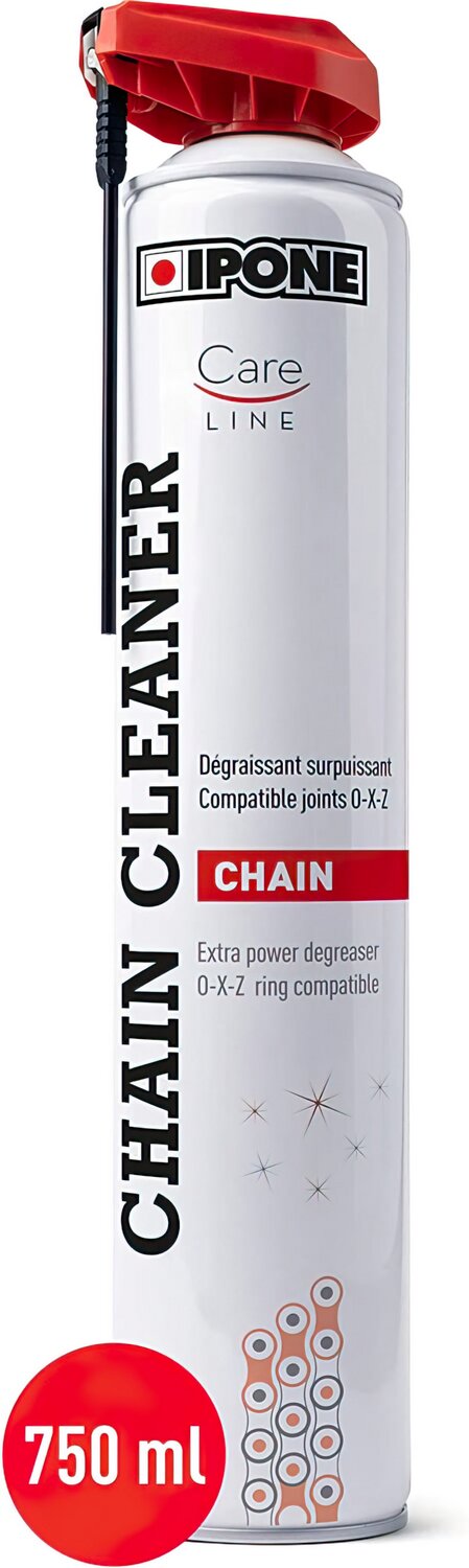 IPONE – Dégraissant Chaine Moto - Chain Cleaner – Diffuseur Multi-positions 750 ml – Efficace Contre les Graisses les Plus Tenaces – Nettoie et Fait Briller - Pulvérisation Puissante-image