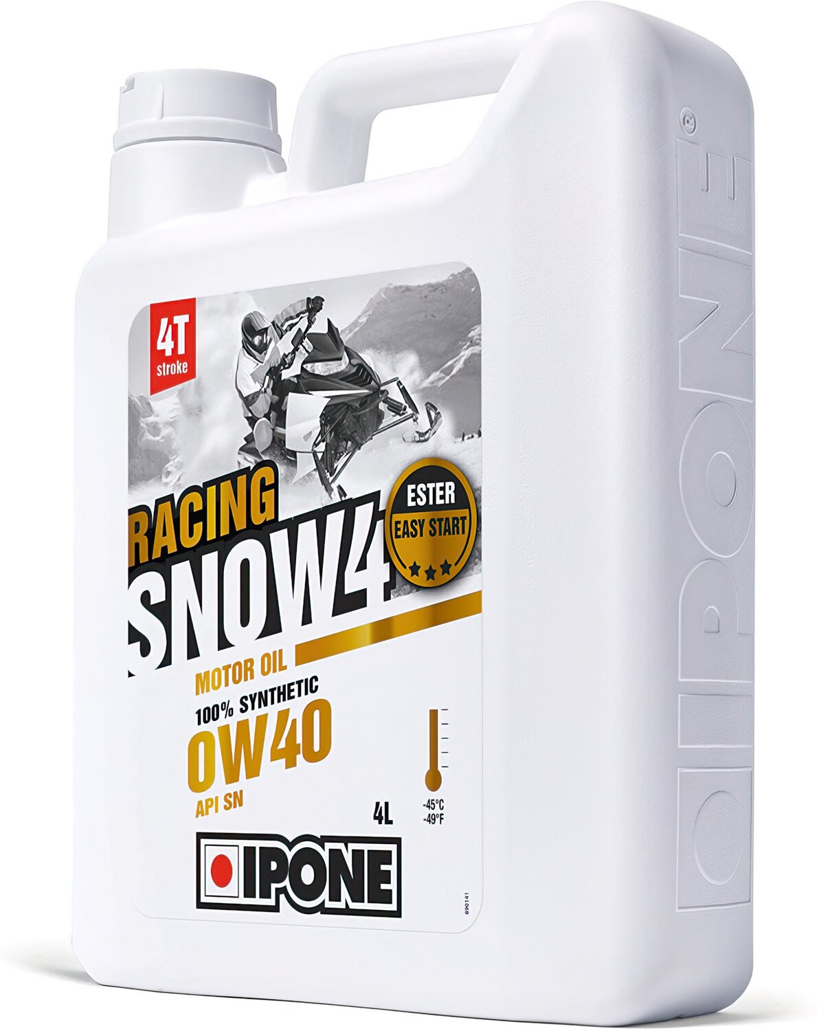 Huile moteur 4 temps 0W40 Ipone Snow 4 Racing 100% synthétique 1L