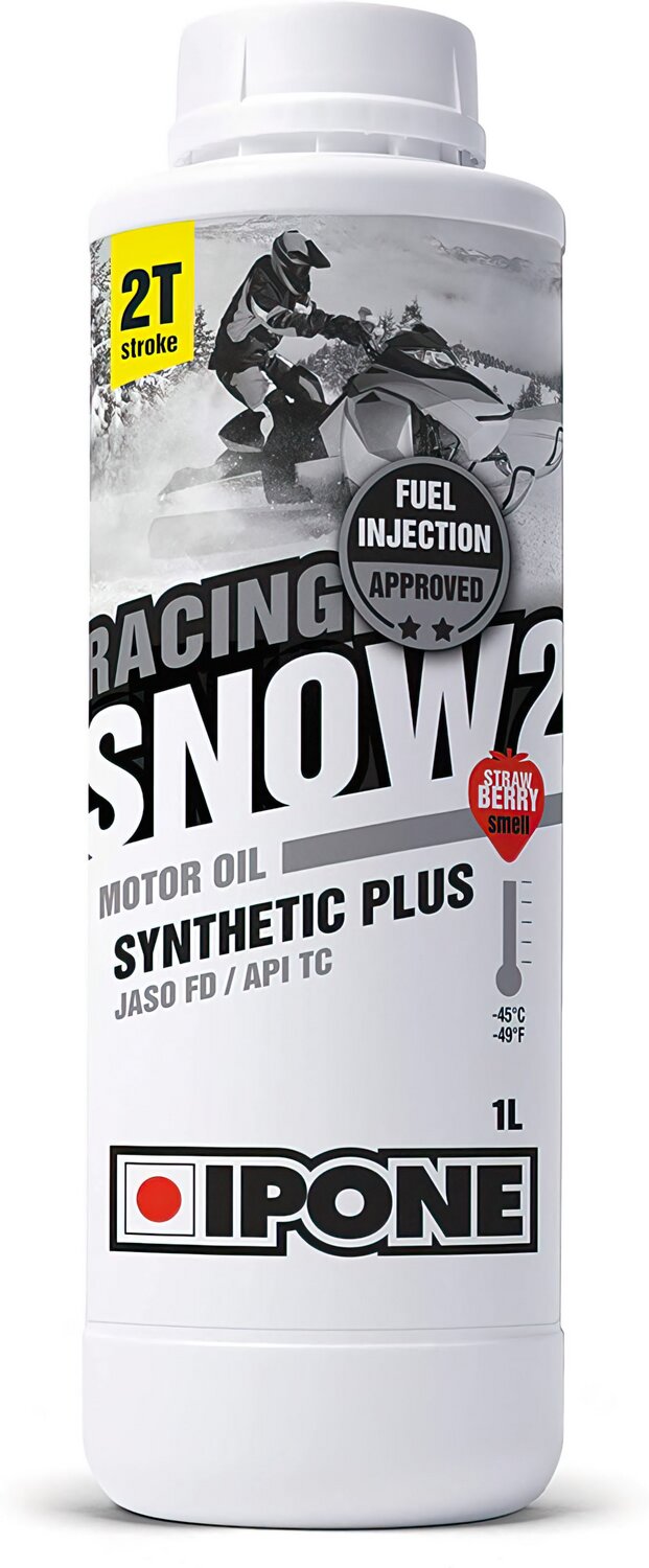 Huile moteur 2 temps Ipone Snow 2 Racing Fraise semi synthétique 1L
