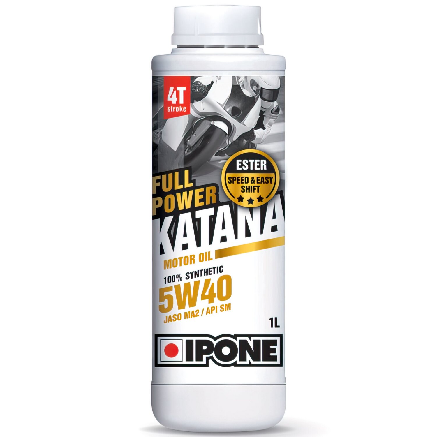 Huile moteur 4 temps 5W40 Ipone Full Power Katana 100% synthétique 1L