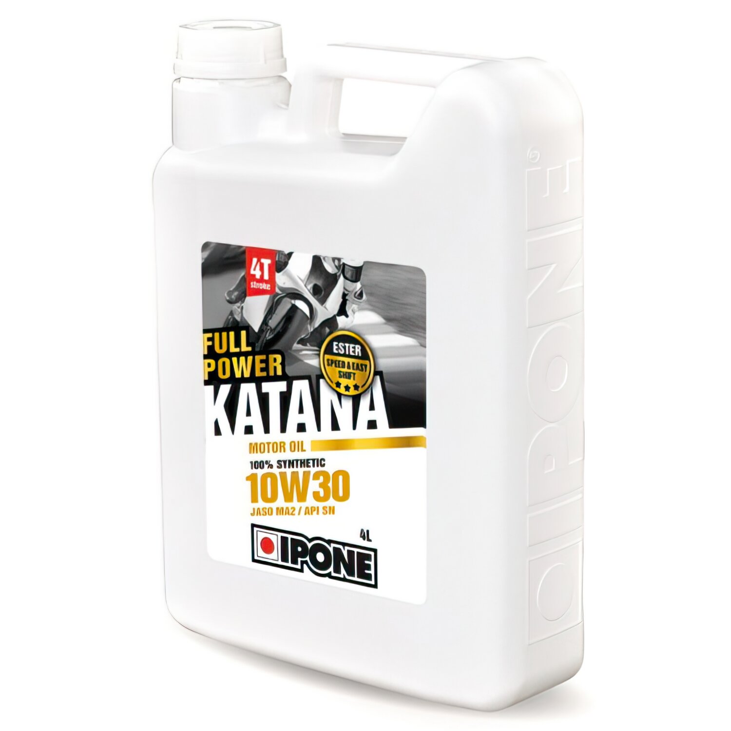 Huile moteur 4 temps 10W30 Ipone Full Power Katana 100% synthétique 4L
