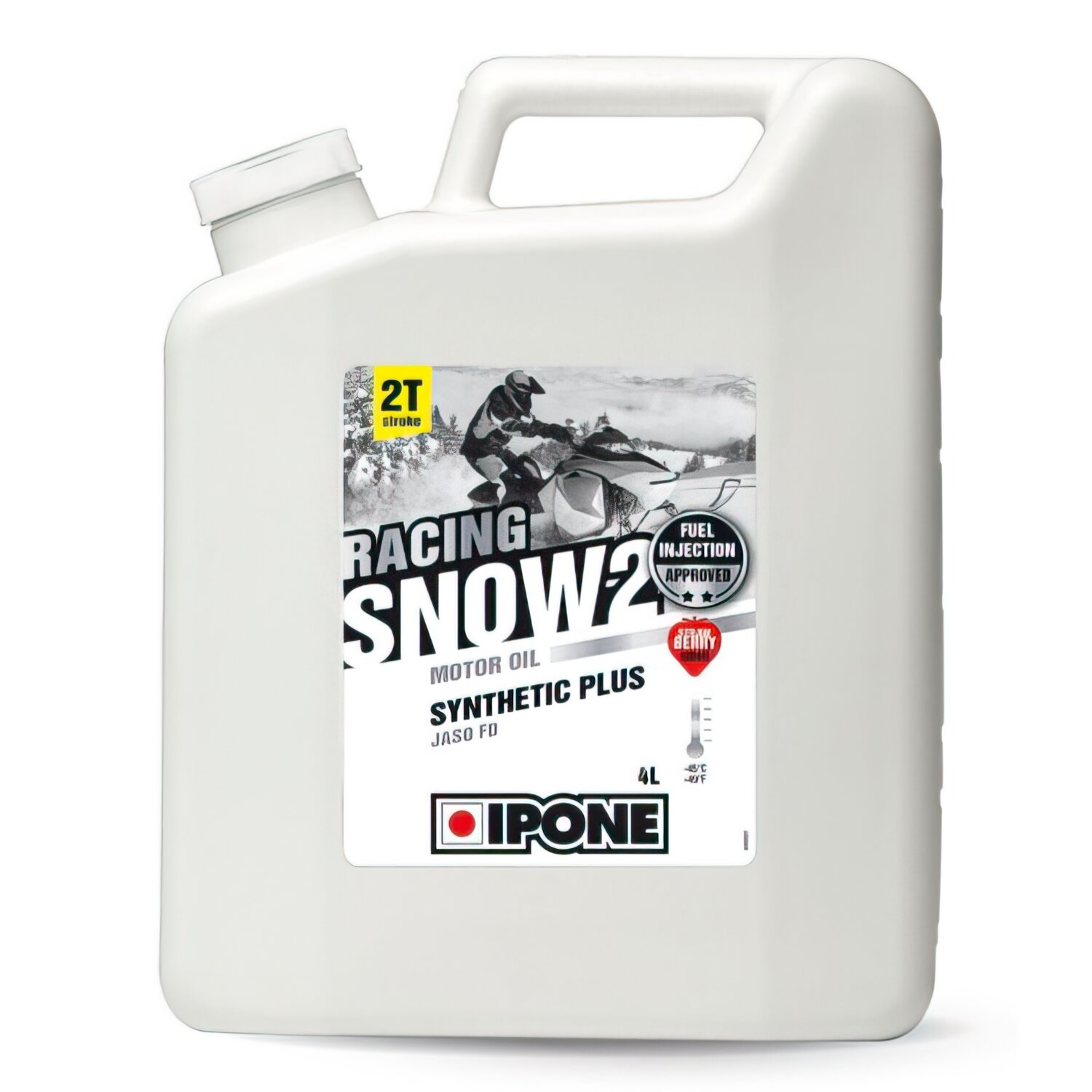 Huile moteur 2 temps Ipone Snow 2 Racing Fraise semi synthétique 4L