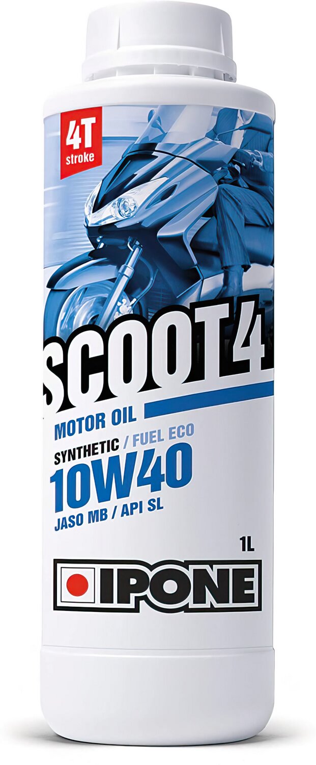 Huile moteur 4 temps 10W40 Ipone Scoot 4 semi synthétique 1L