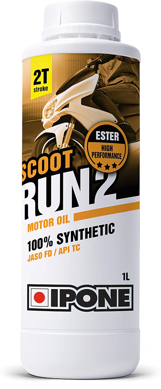 Huile moteur 2 temps Ipone Scoot Run 2 100% synthétique 1L