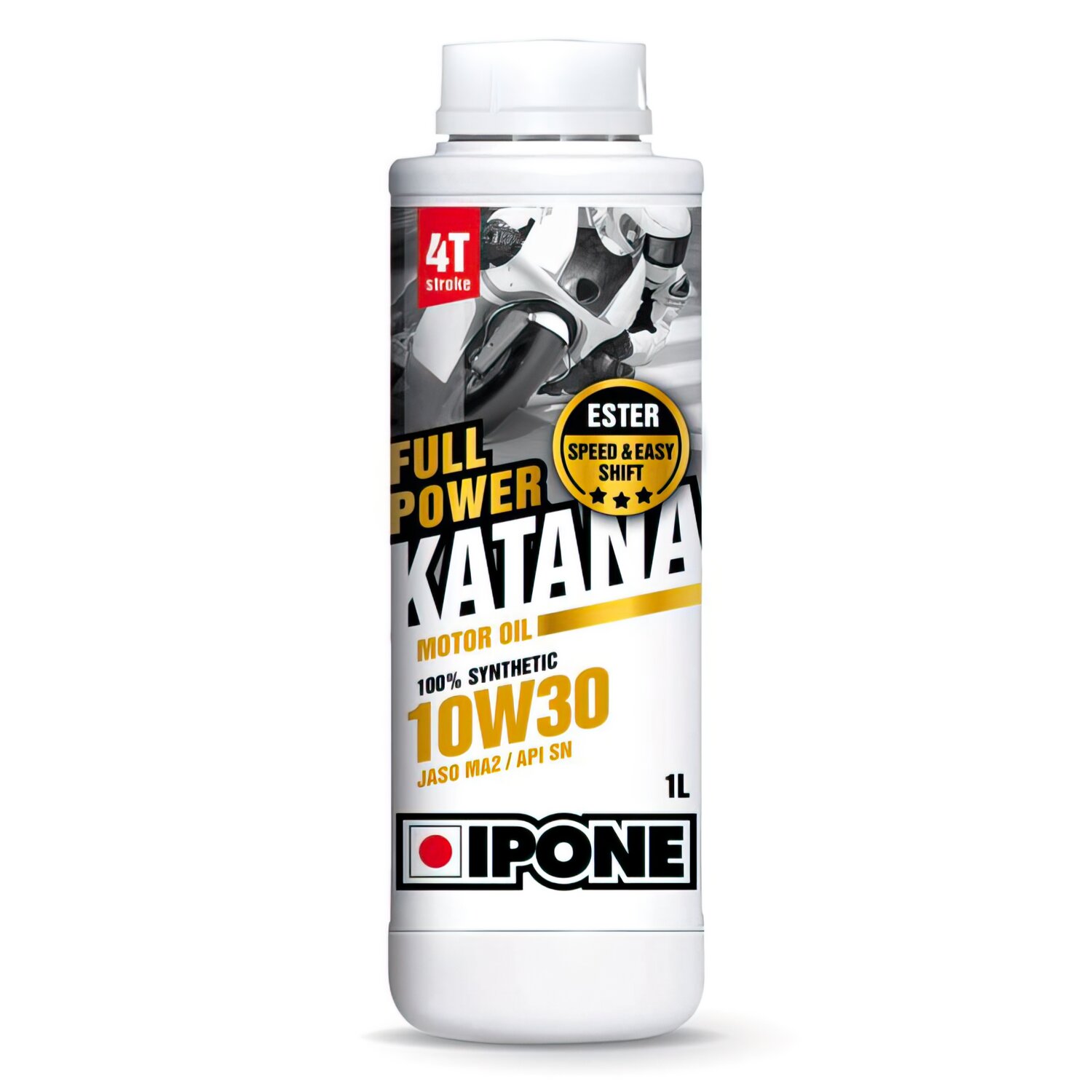 Huile moteur 4 temps 10W30 Ipone Full Power Katana 100% synthétique 1L