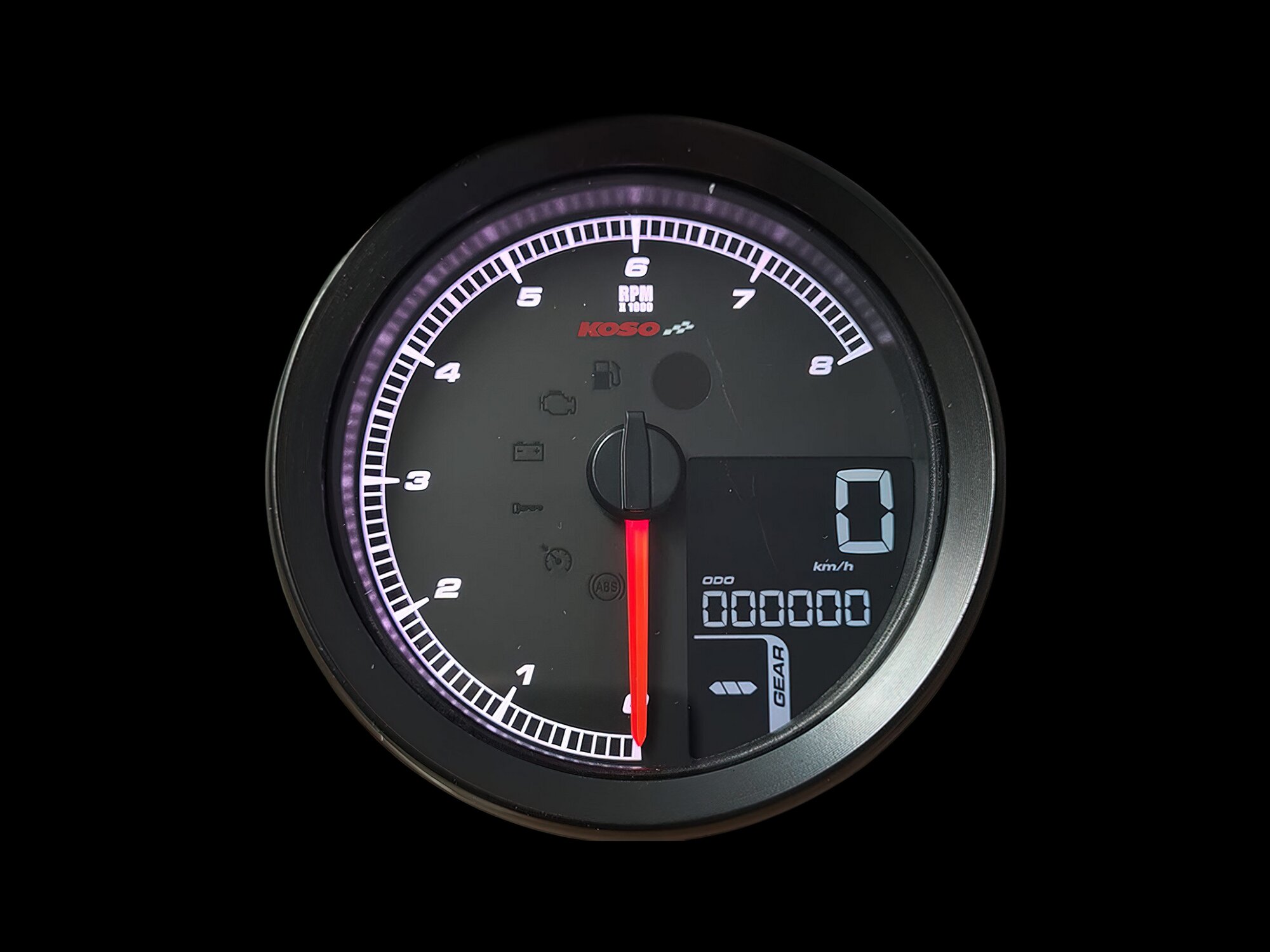 Compteur de vitesse Koso Noir Harley Davidson HD / XL-883 / XL-1200 / Dyna / Softail ap.2011