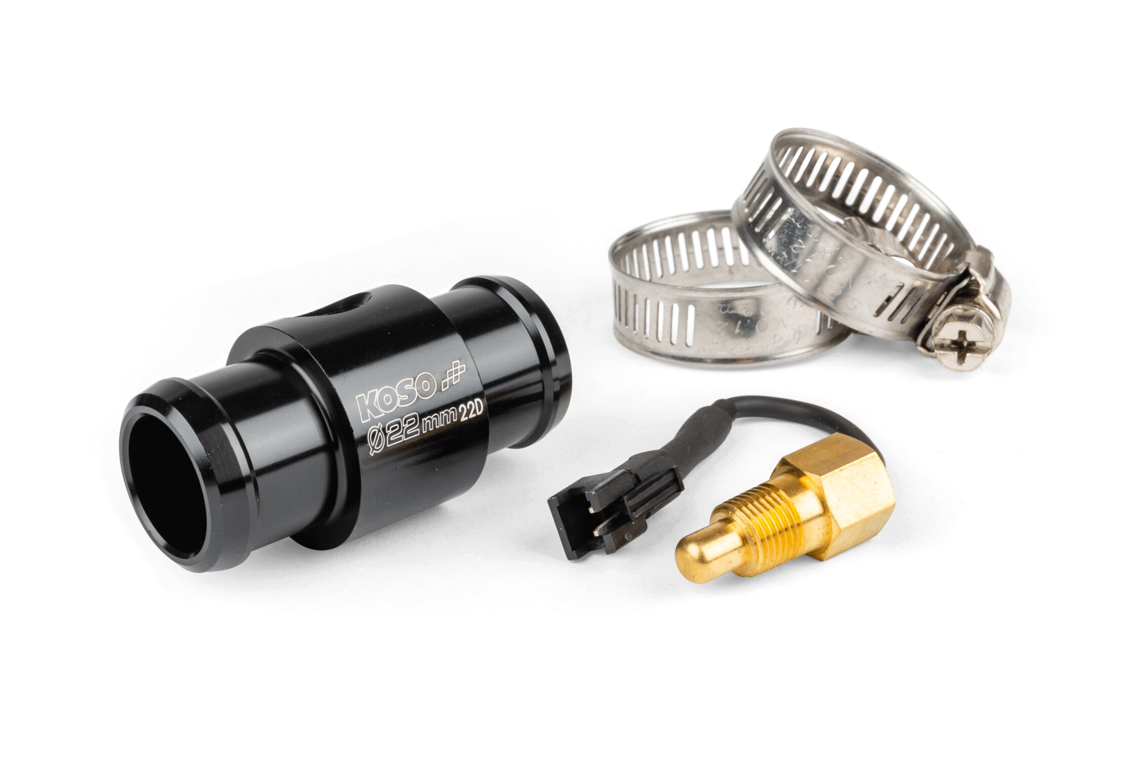 Adaptateur de tempÃ©rature dâeau Koso pour durite Ã 22 mm