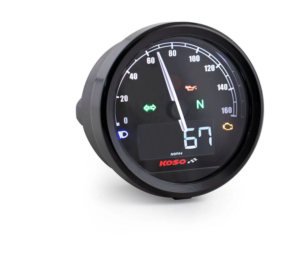 Compteur de vitesse Koso D60 TNT-05 jusqu'à 160 km/h Noir