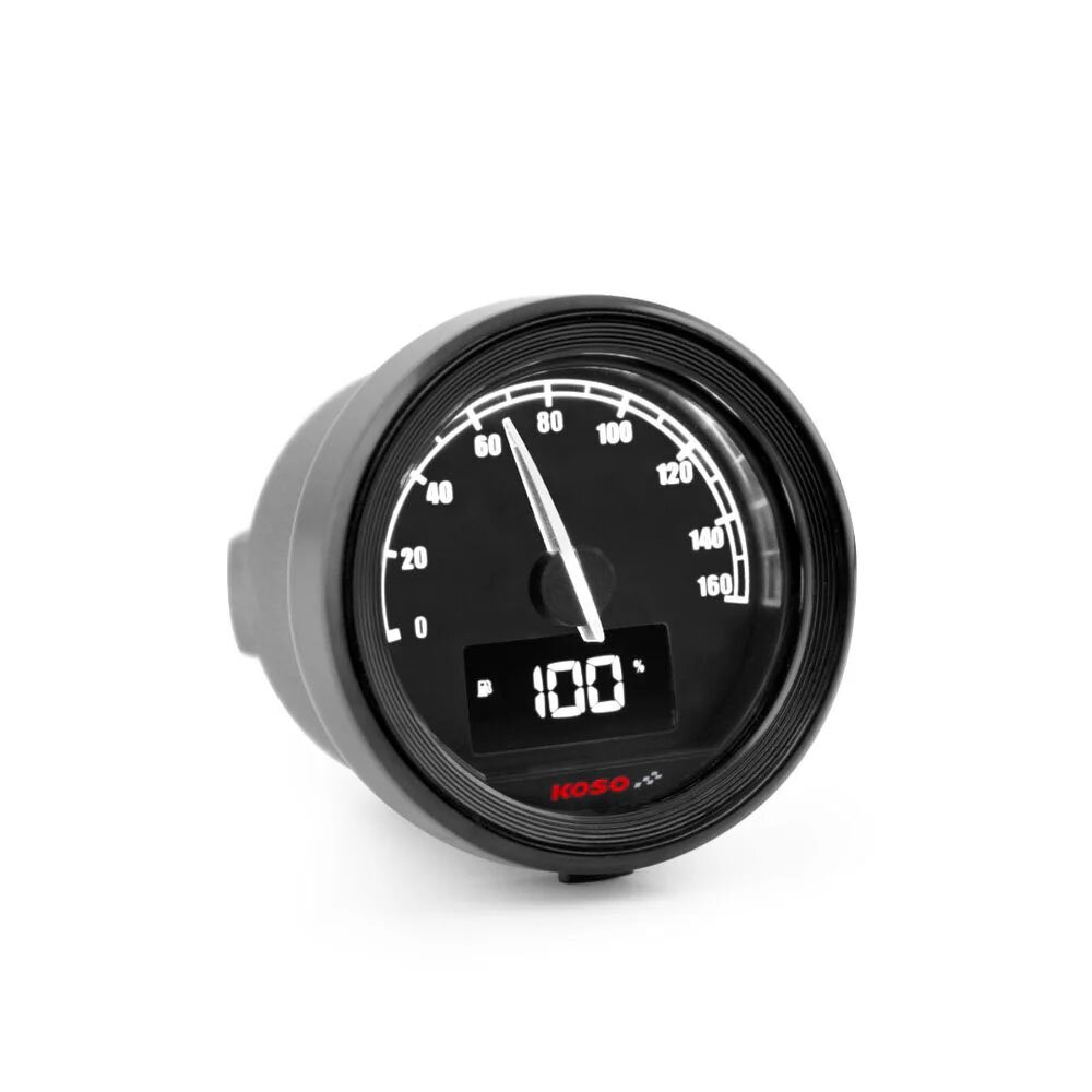 Compteur de vitesse Koso D48 TNT-05 jusqu'à 160 km/h Noir