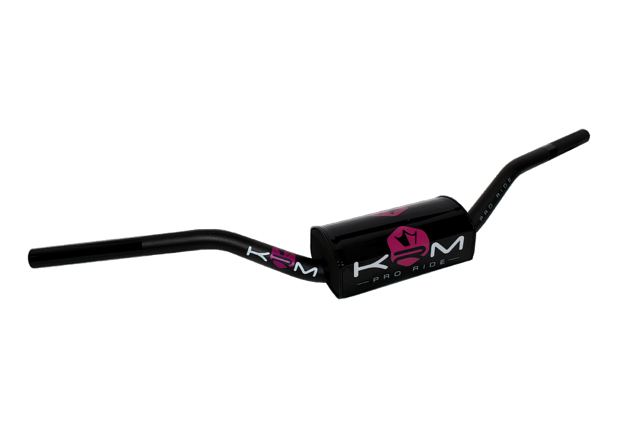 Guidon type cross 28mm avec mousse KRM noir / rose