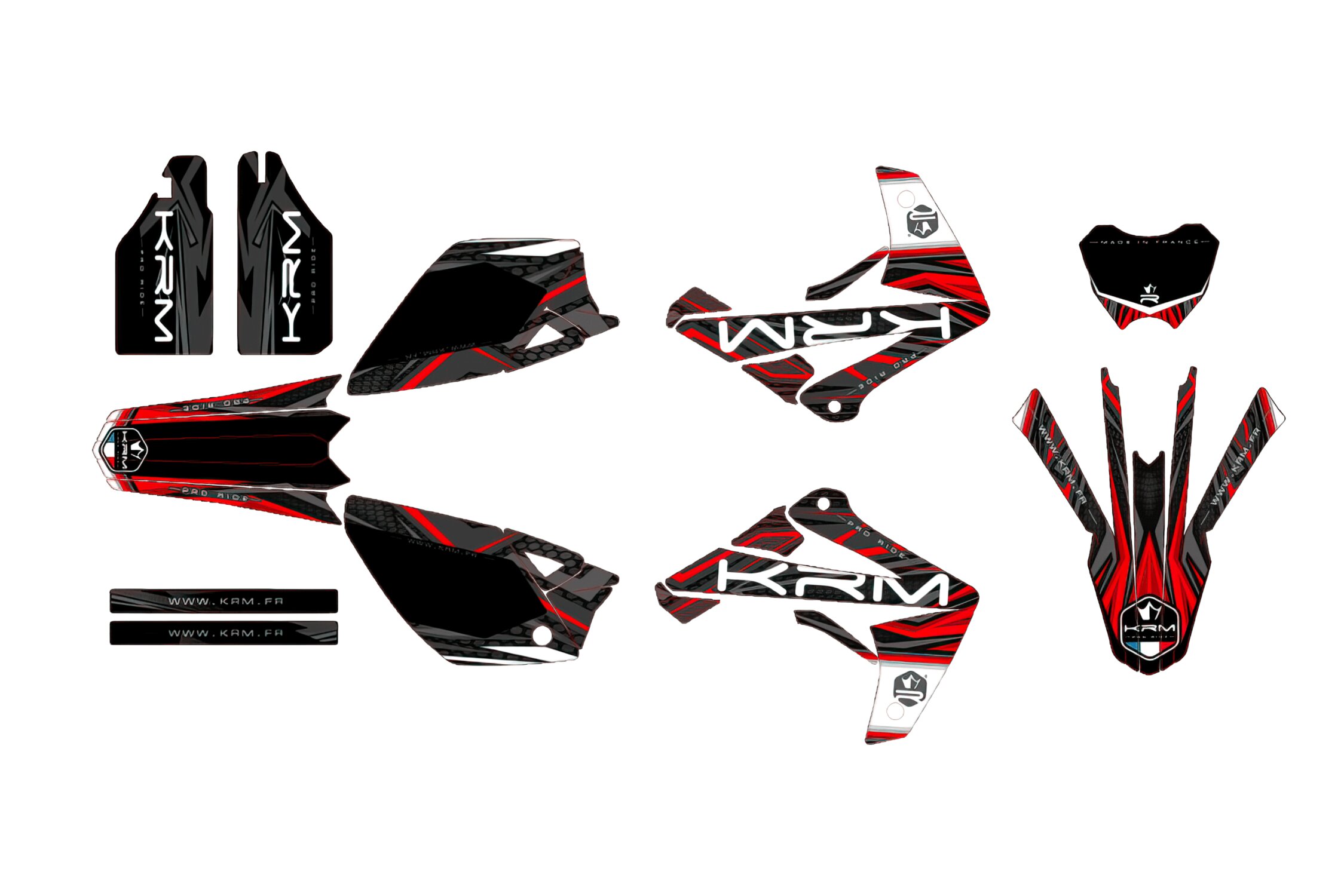 Kit déco KRM Rouge Rieju MRT