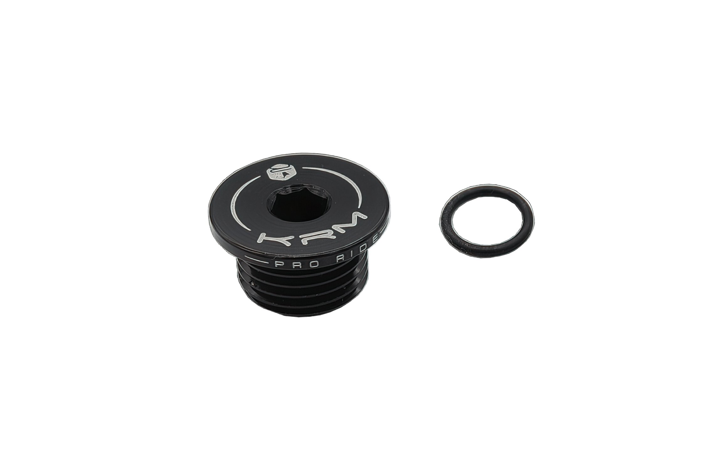 Bouchon de carter d'huile KRM noir Derbi