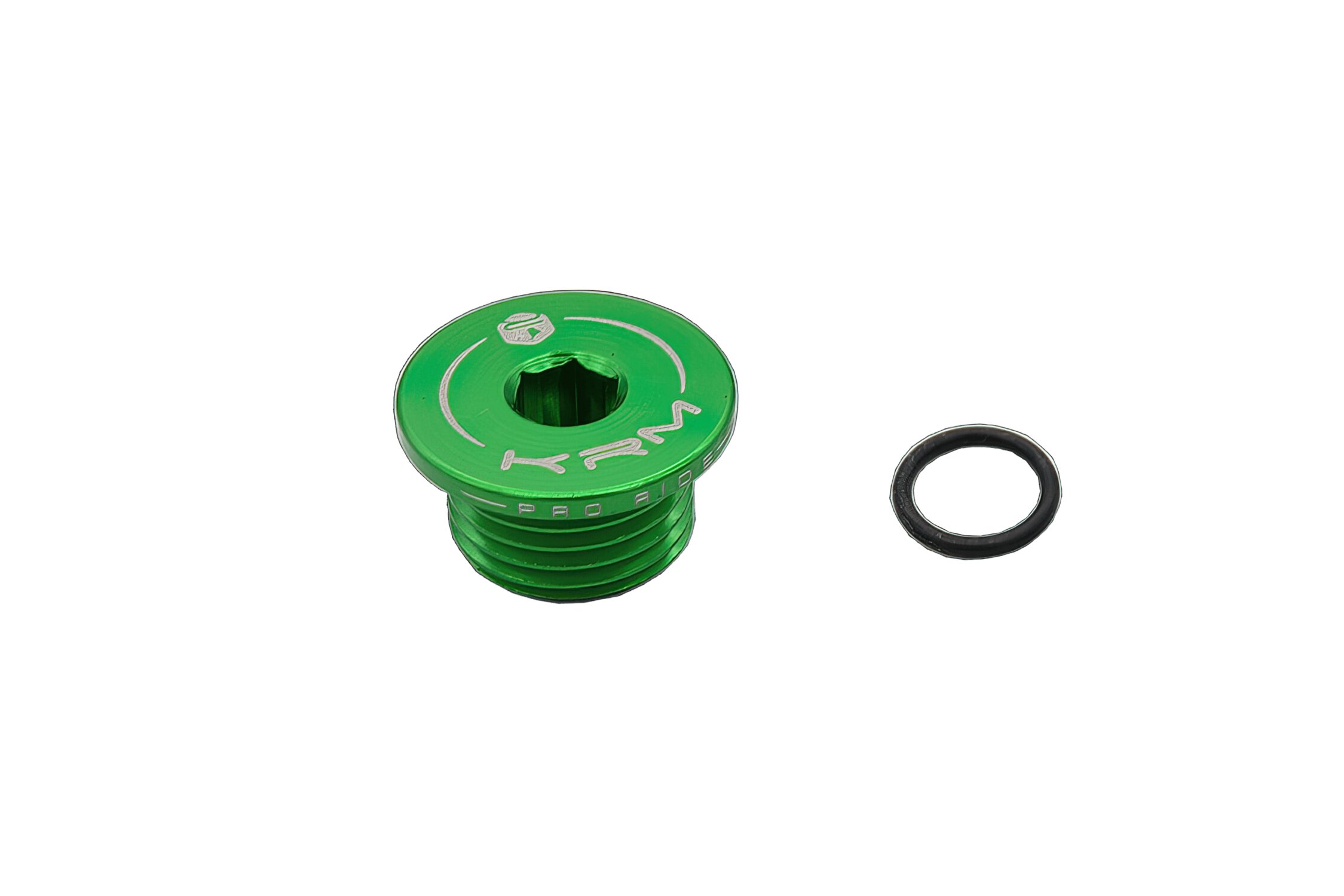 Bouchon de carter d'huile KRM vert Derbi