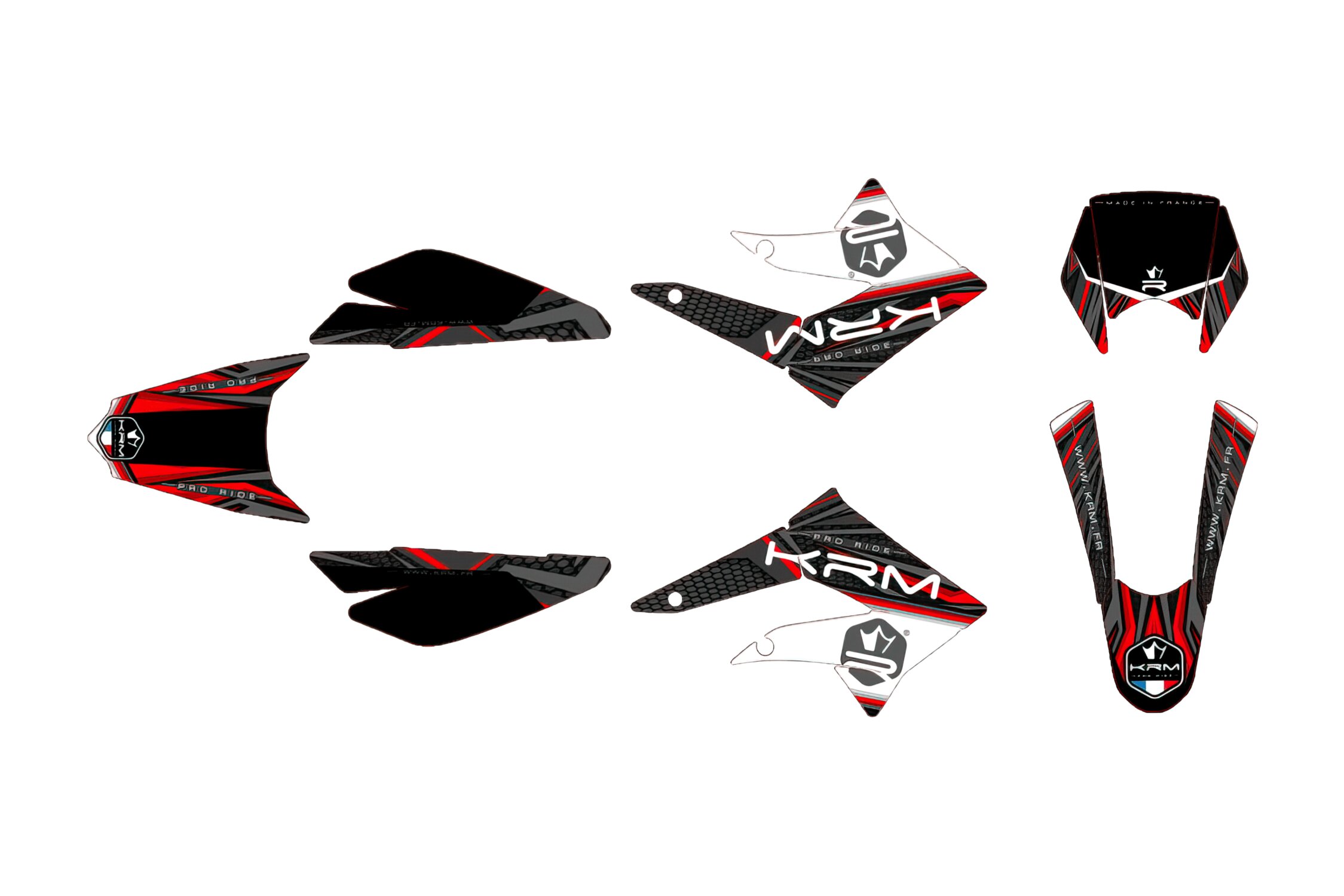 Kit déco KRM Rouge Derbi X-treme 2011 - 2017