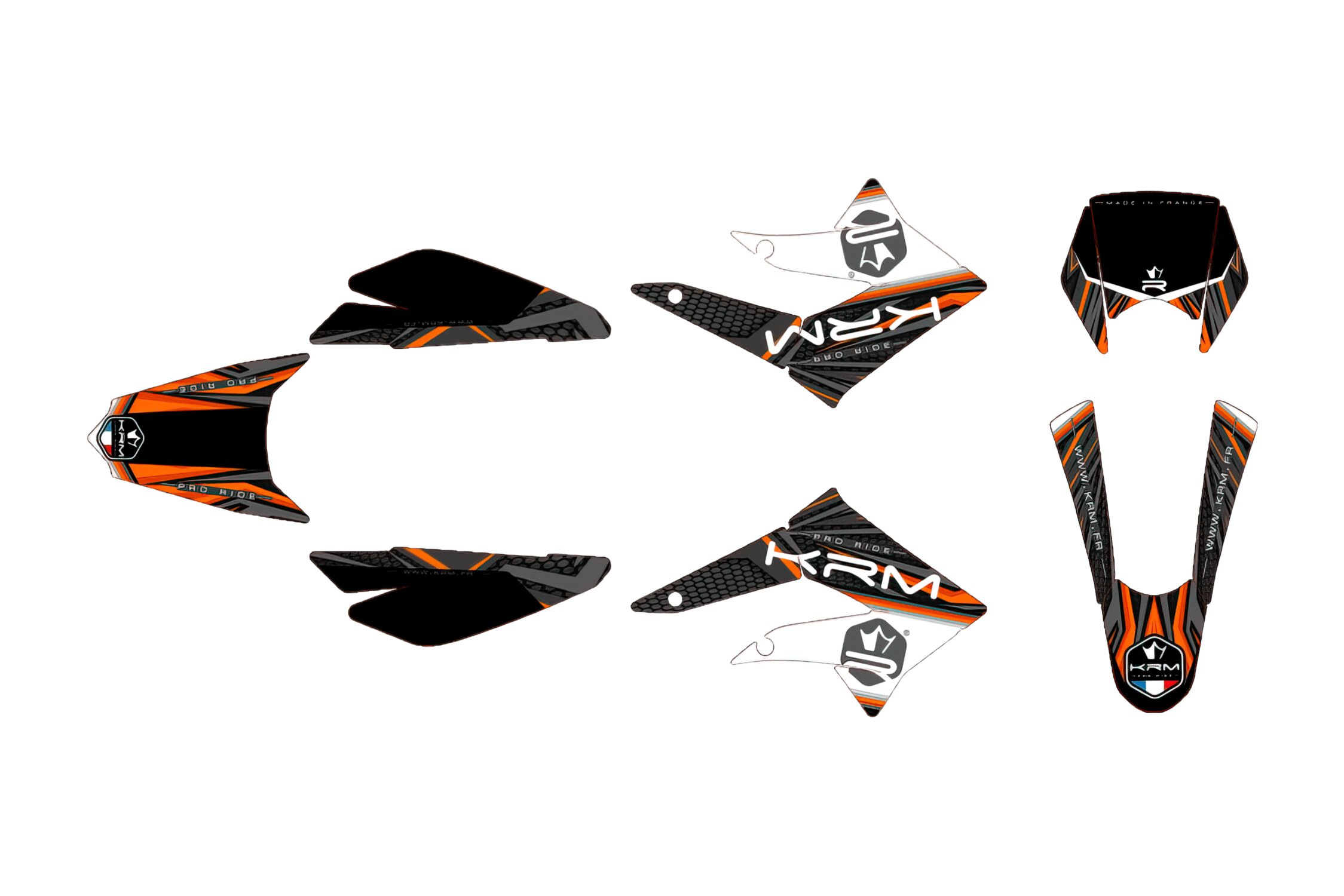 Kit déco KRM Orange Derbi X-treme 2011 - 2017