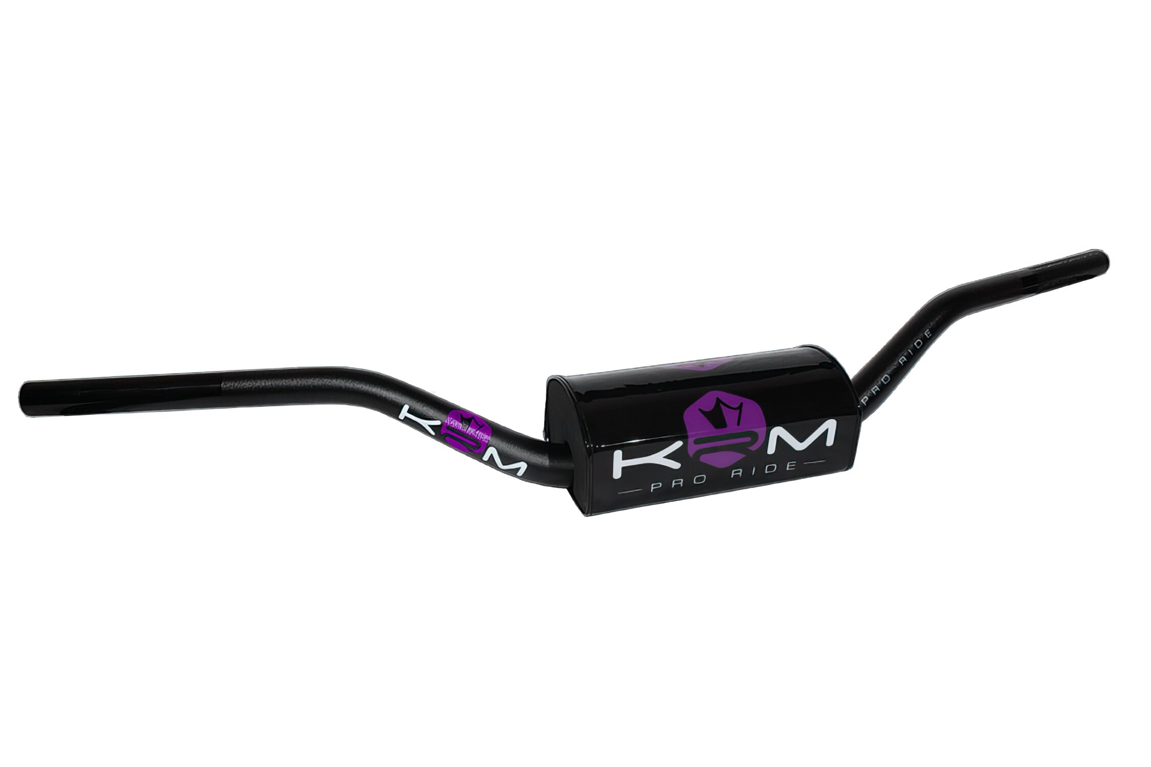 Guidon type cross 28mm avec mousse KRM noir / violet