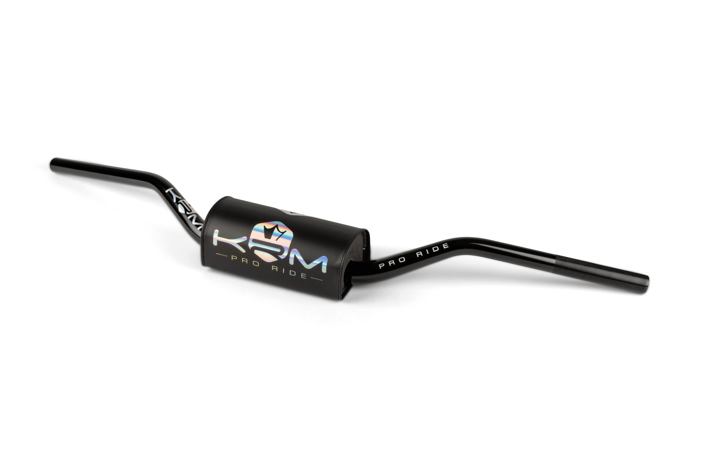 Guidon Cross KRM 28mm Noir / Holographique avec mousse