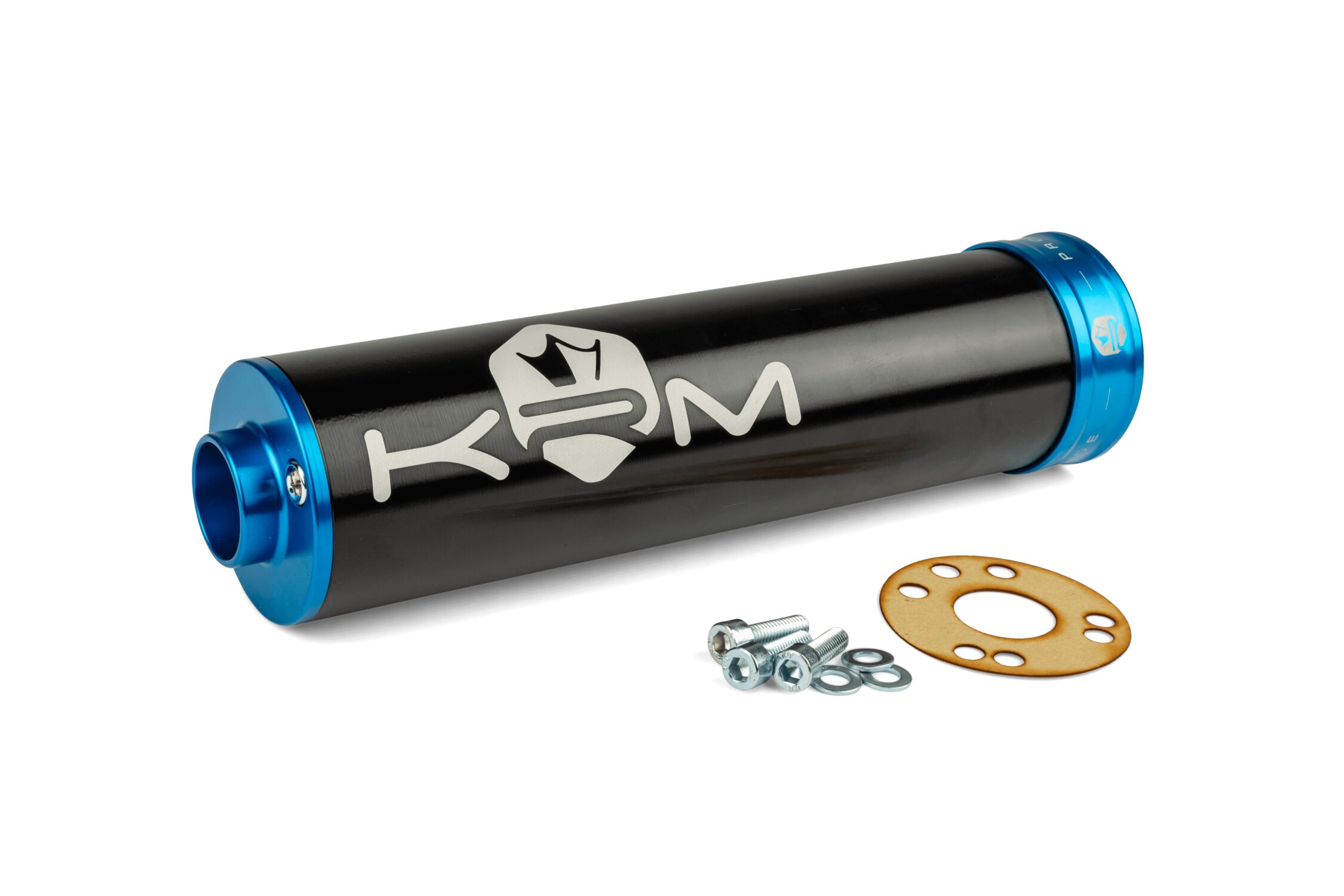 Silencieux d'échappement KRM 70 - 90 noir / bleu