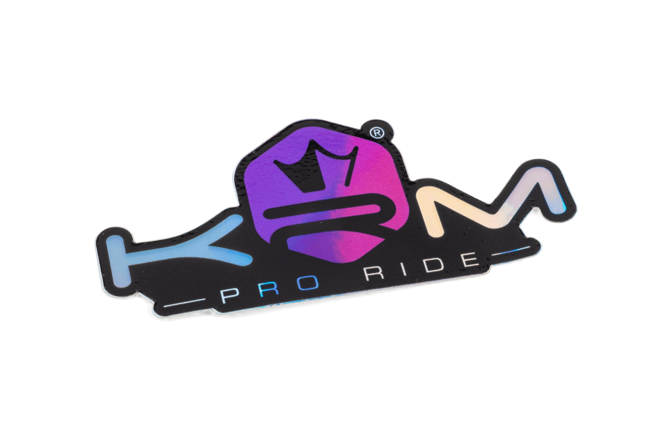 Autocollant KRM Pro Ride holographique violet