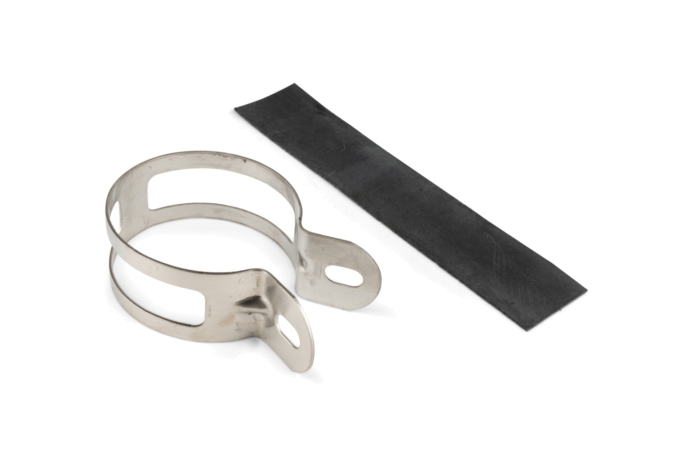 Collier de silencieux inox avec bande de protection KRM