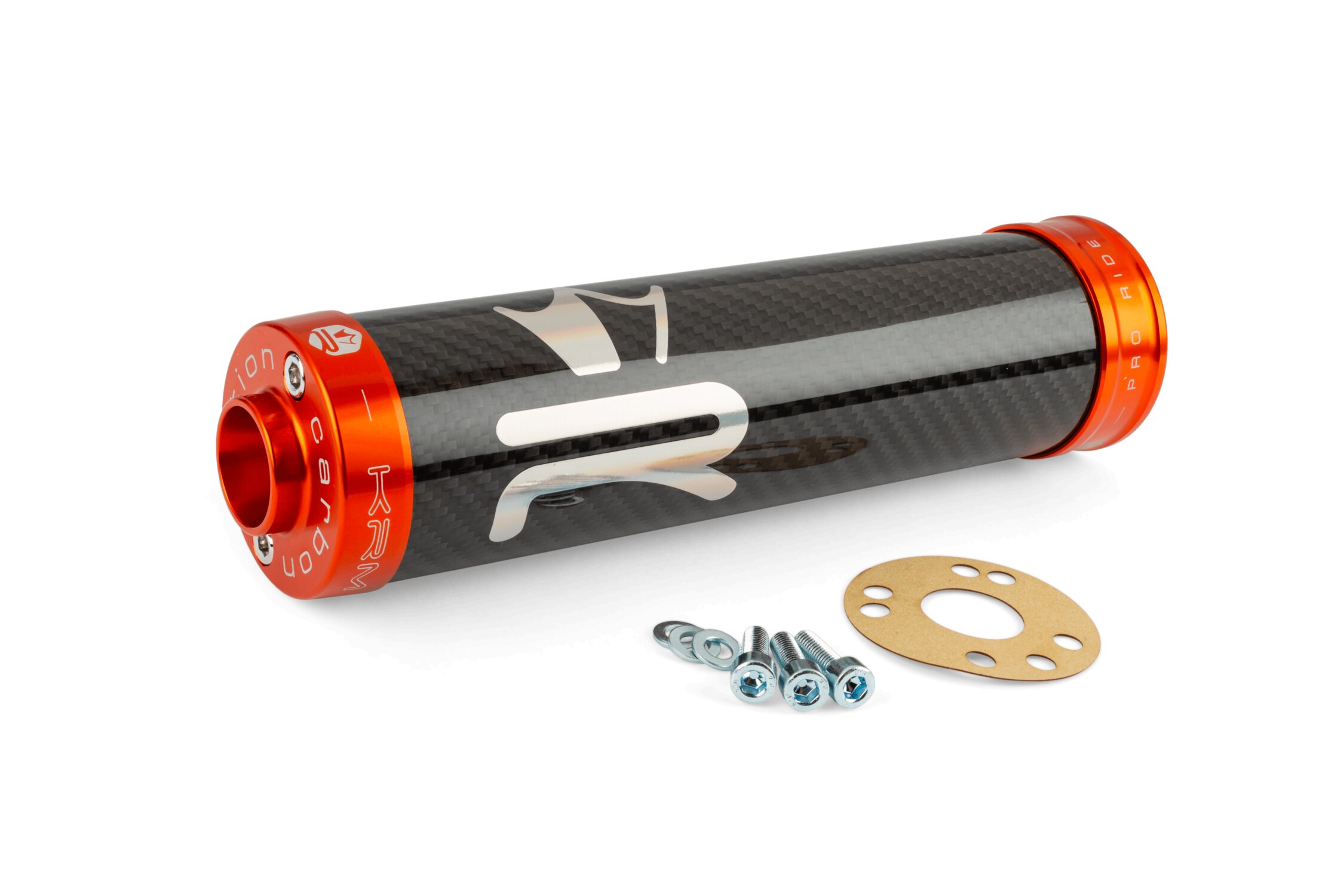 Silencieux KRM carbone/holographique 70-90cc orange