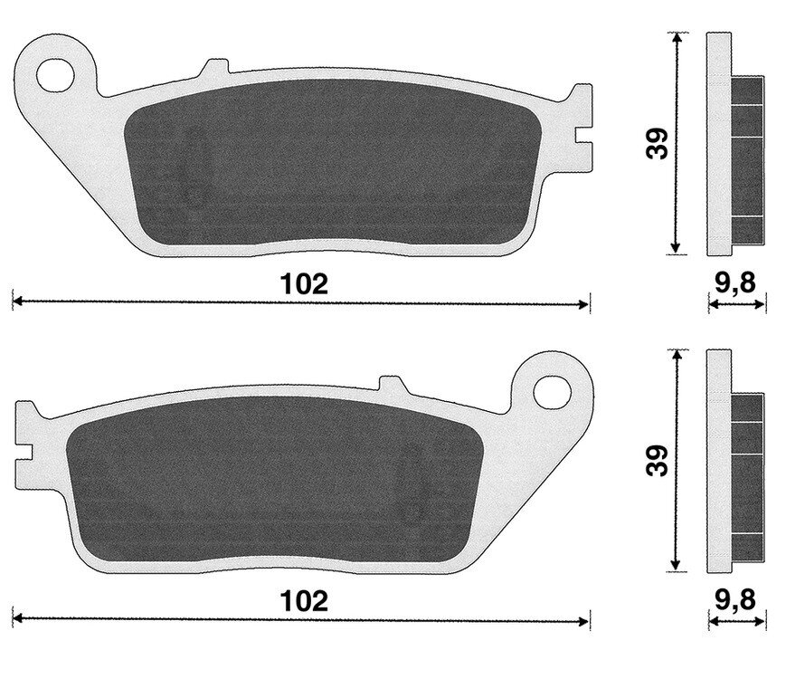 Standard Parts Plaquettes de frein Honda SH 125