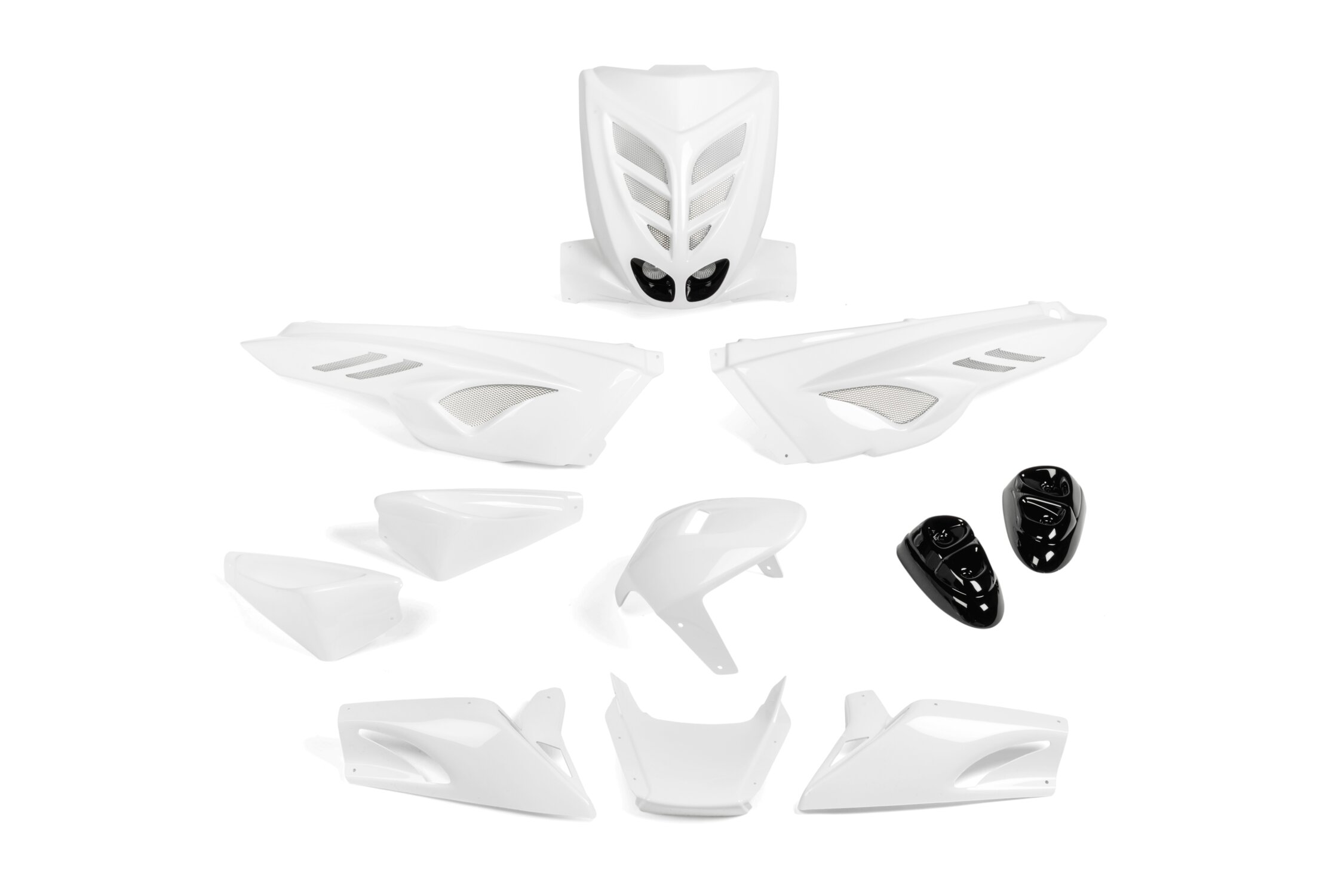 Kit carénage 7 pièces BCD White out MBK Stunt