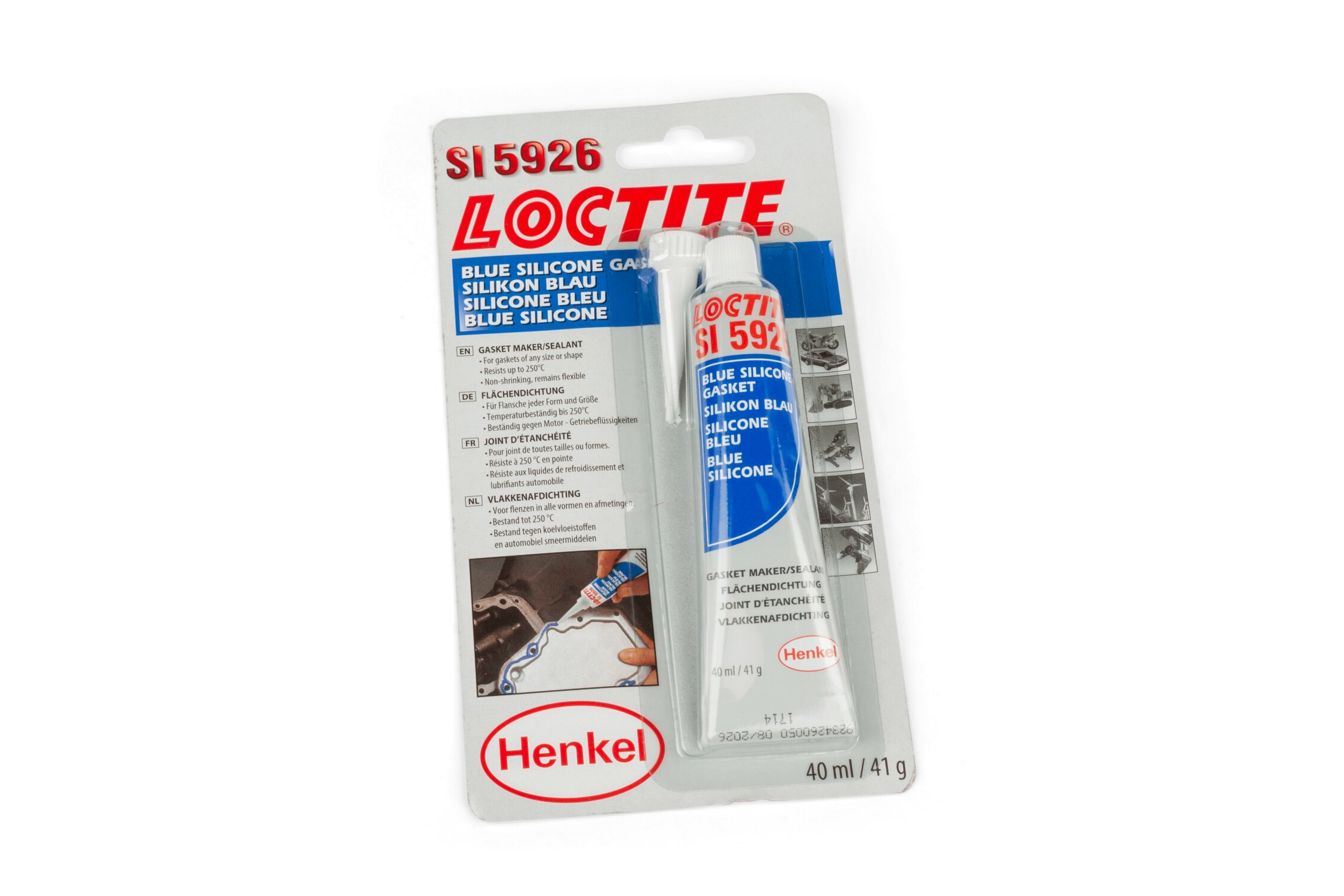 Pâte à joint bleue Loctite Si 5926 -55°C à + 200°C 40ml