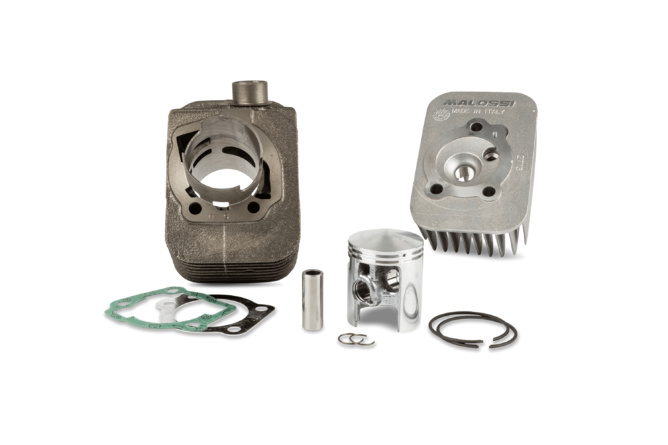 Cylindre culasse Malossi 65cc Sport fonte Piaggio Ciao / Ciao PX axe de 12mm