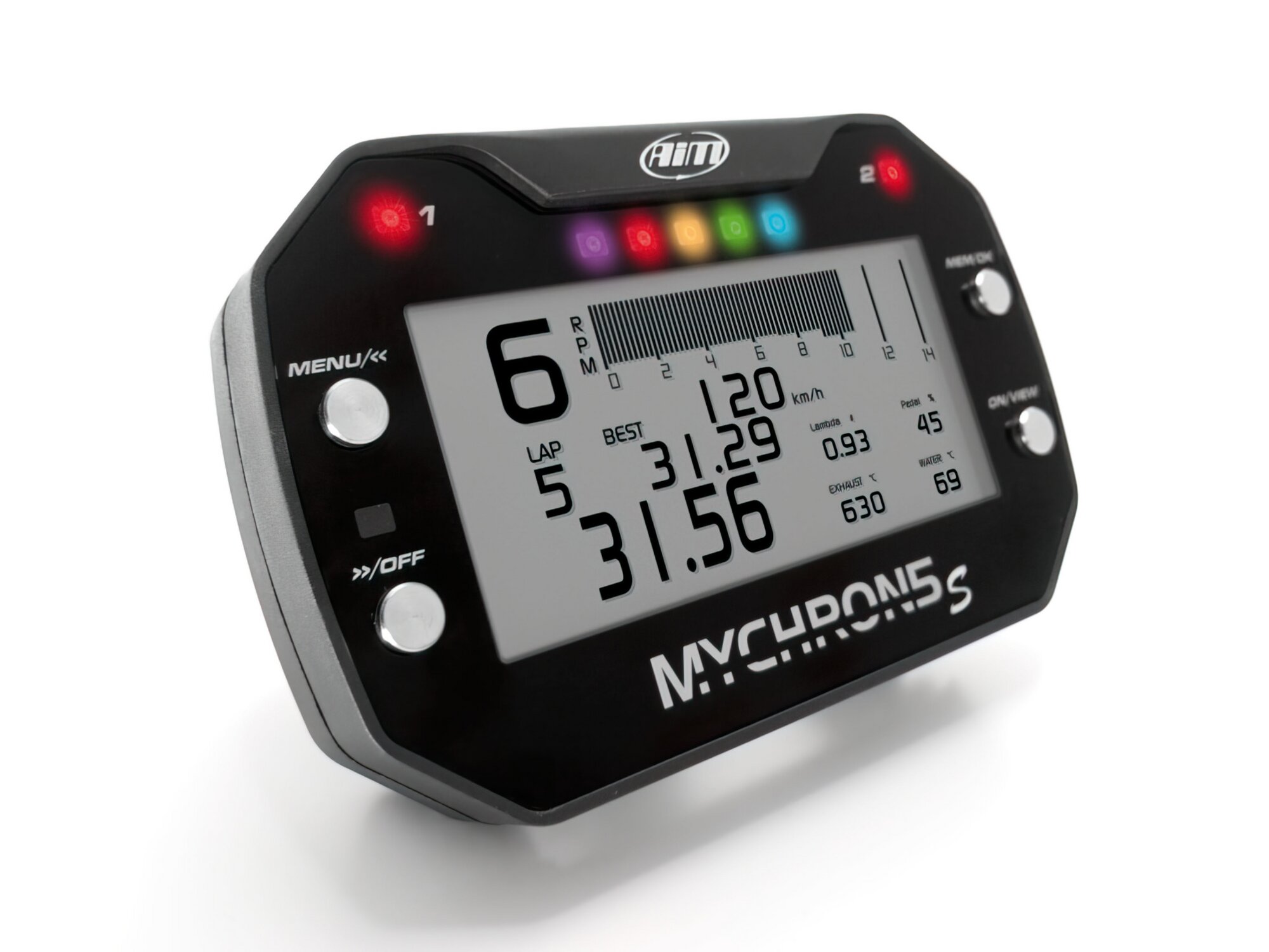 AIM Instrument de bord GPS MyChron 5 S sans sondes
