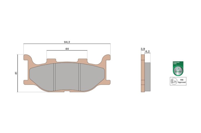 Plaquettes de frein Malossi MHR Synt Yamaha TMax 500 2004 - 2007