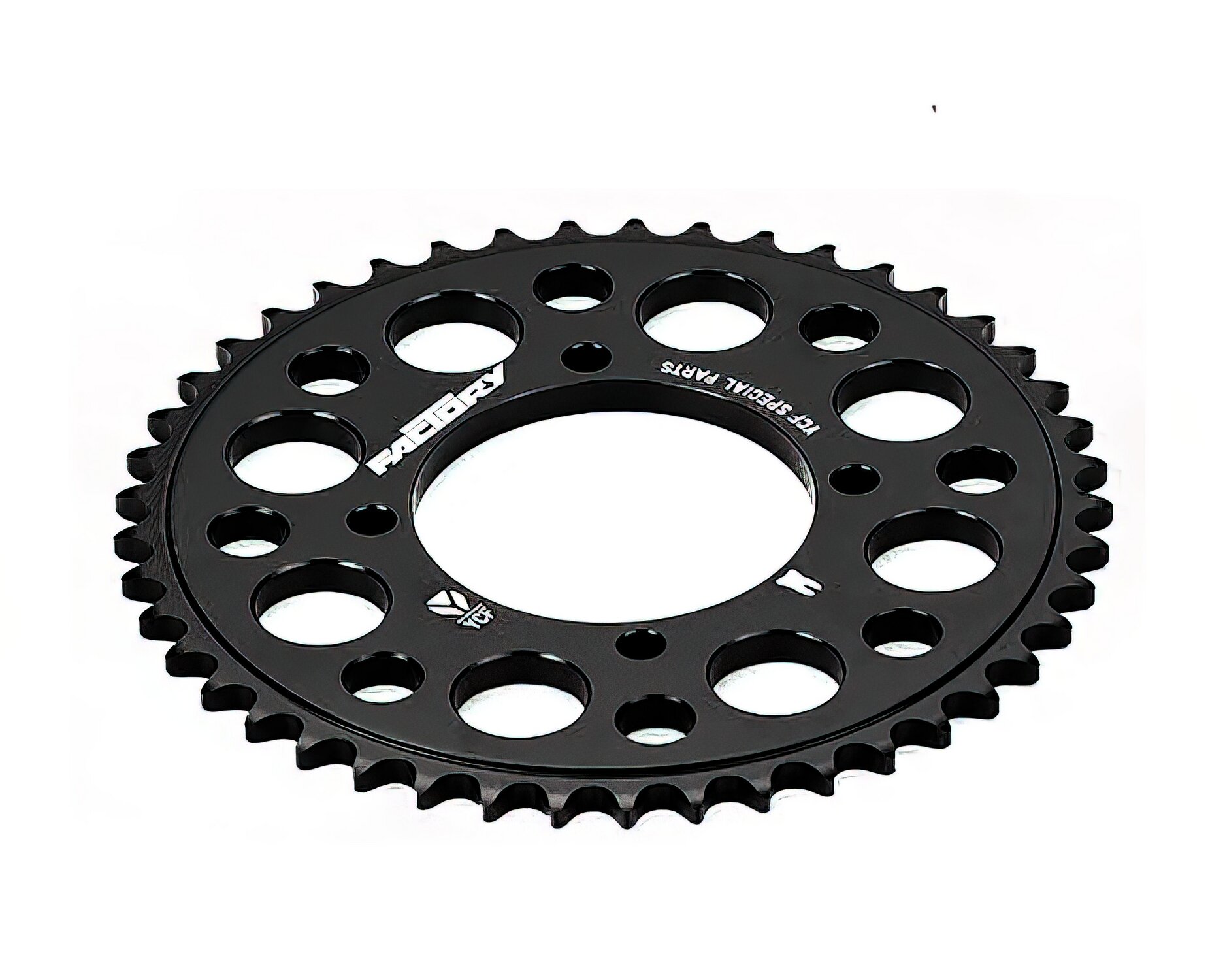 Couronne alu taillée dans la masse 420 - 37 dents - 4 vis YCF Pit Bike noir