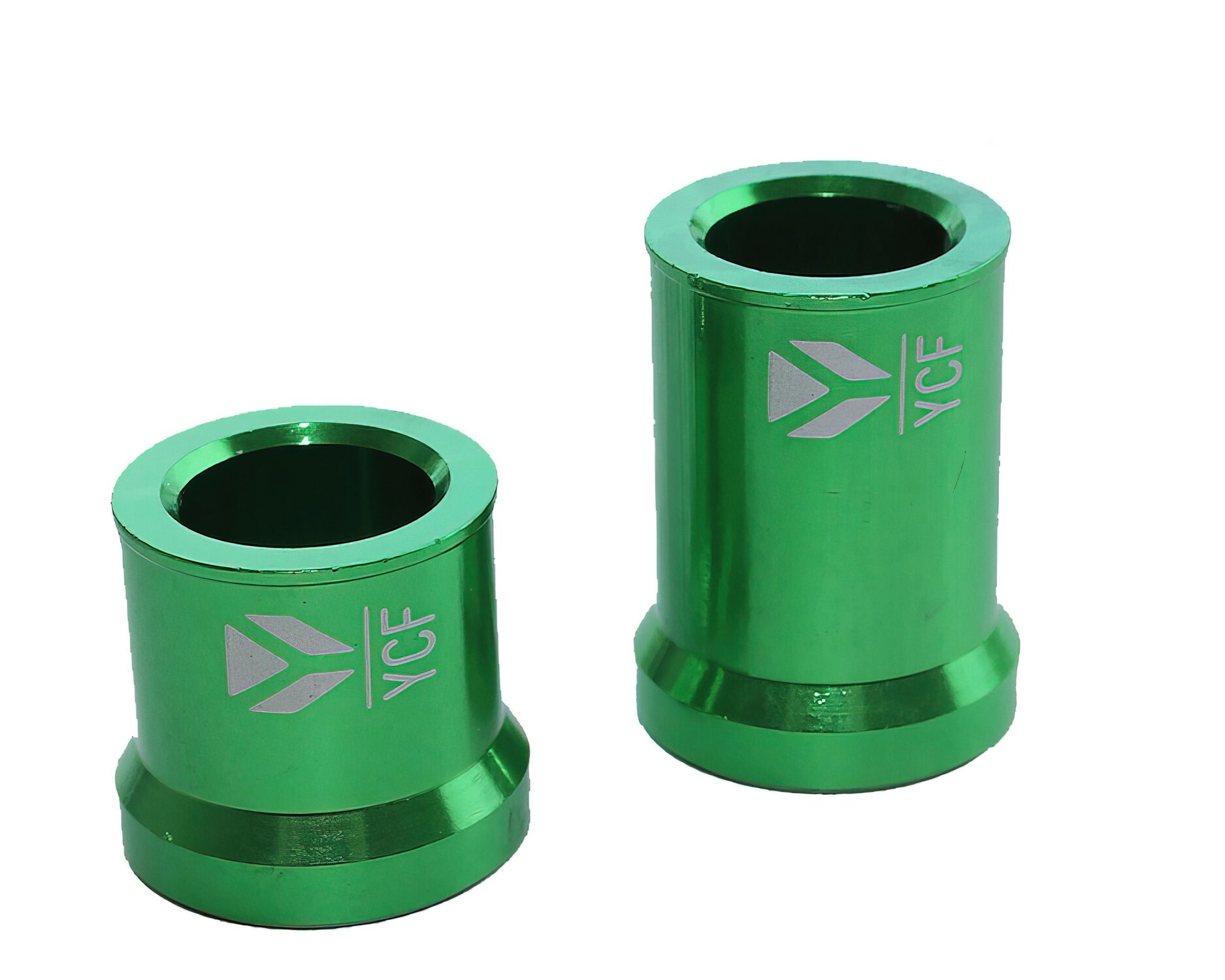 Entretoises de roue avant 15x22x33mm et 15x22x23mm CNC Pit Bike YCF vert