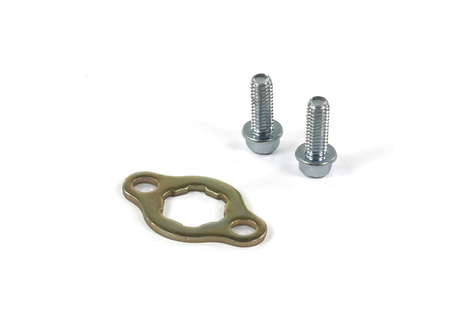 Plaque d'arrêt pignon sortie de boite d.17mm Pit Bike