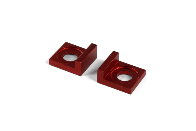 Tendeurs alu de chaîne d.15mm Pit Bike / Dirt Bike Rouge