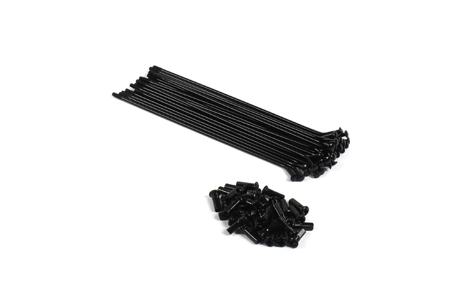 Jeu de 32 rayons de roue 1,4 x 14 Pit Bike / Dirt Bike Noir