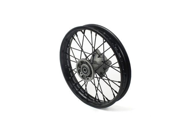 Roue avant acier axe 15mm - 12 Pit Bike / Dirt Bike Noire