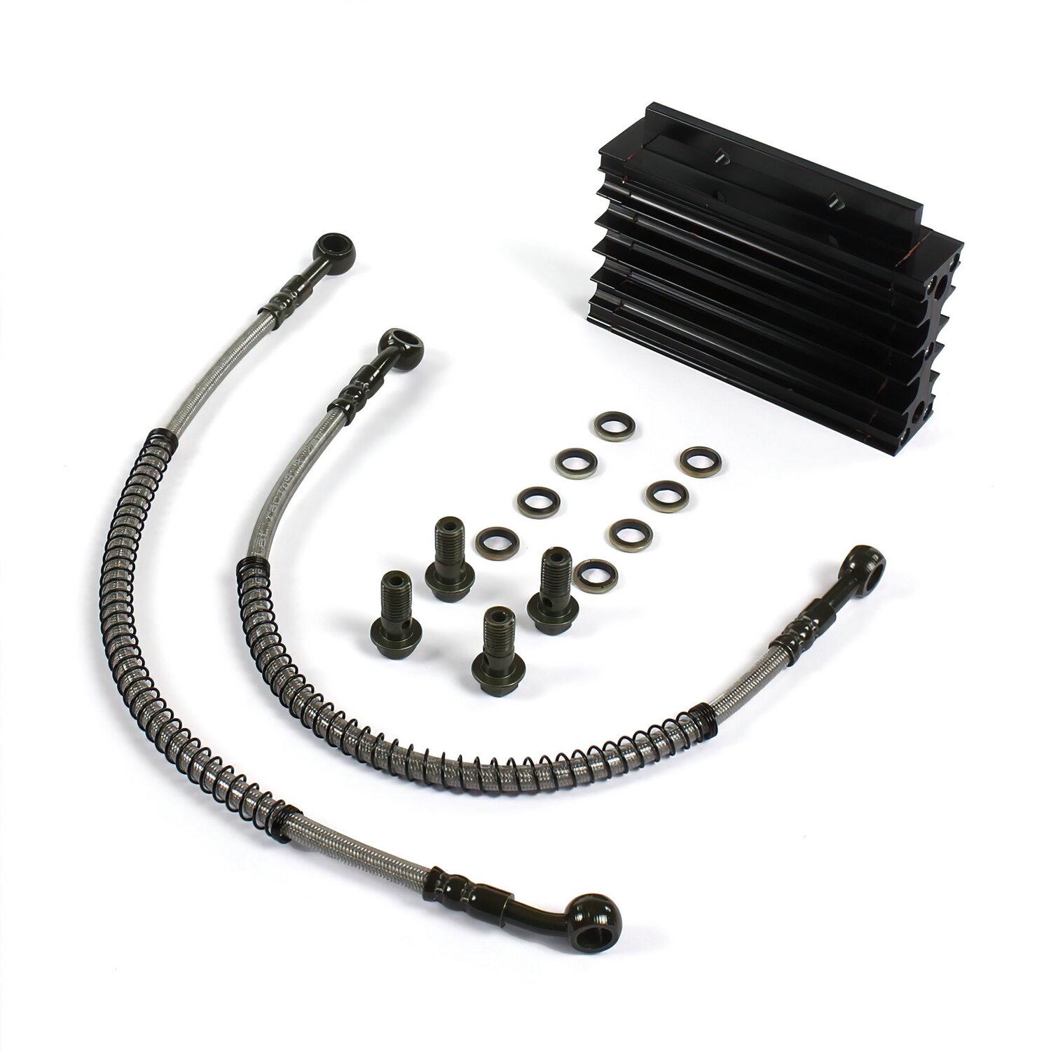 Radiateur d'huile aluminium CNC Pit Bike / Dirt Bike Lifan / YX 140cc Noir
