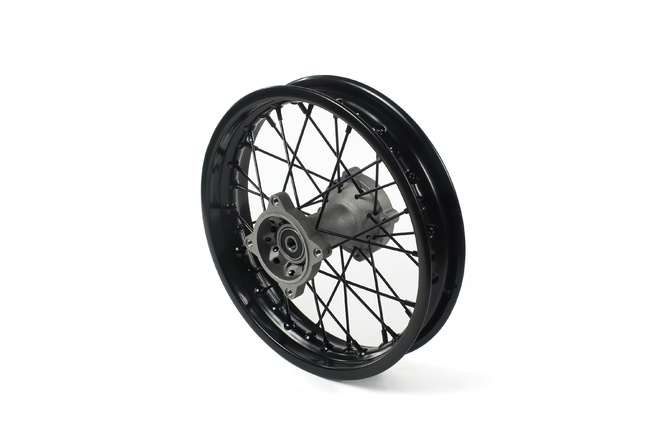 Roue arrière acier axe 15mm - 12 Pit Bike / Dirt Bike Noire