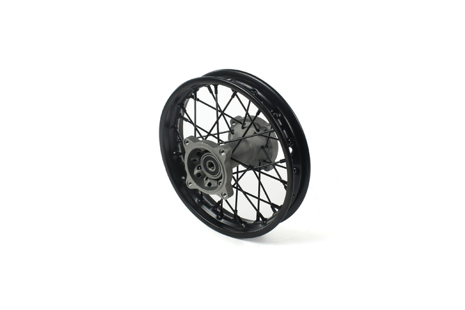 Roue arrière acier axe 12mm - 10 Pit Bike / Dirt Bike Noire