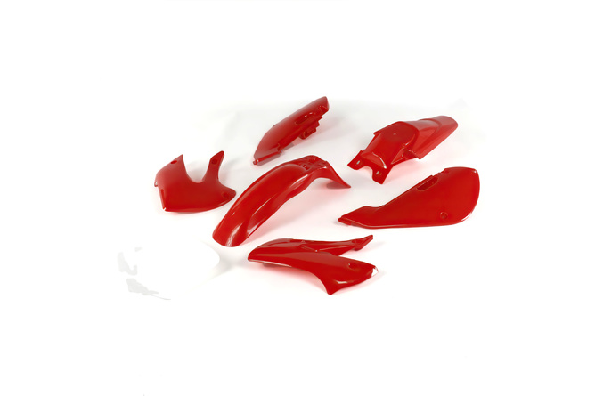 Kit plastiques rouge Pit Bike / Dirt Bike type KLX110