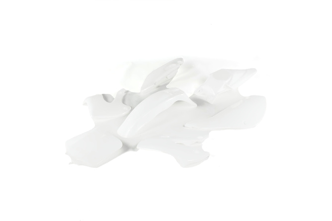 Kit plastiques blanc Pit Bike / Dirt Bike type KLX110
