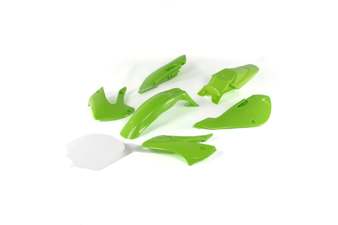 Kit plastiques vert Pit Bike / Dirt Bike type KLX110